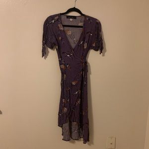 Purple Wrap Dress: Francesca’s